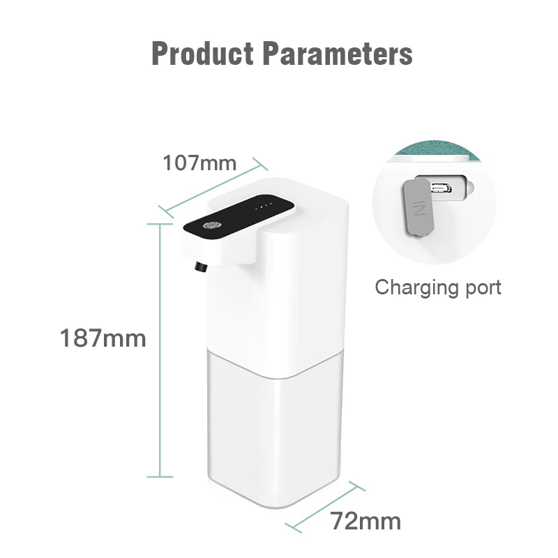Automatic Touchless Liquid Soap Dispenser with Infrared Sensor and USB Charging - Intelligent Foam Dispenser