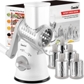 Rotary Hand Crank Cheese Grater and Vegetable Slicing Tool