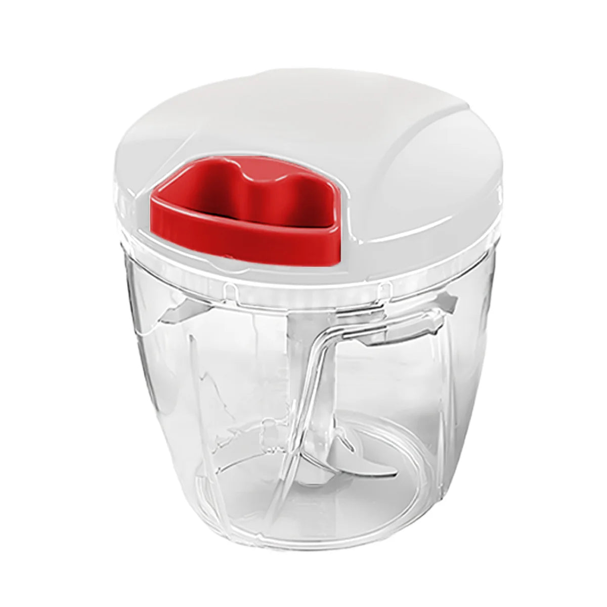 Manual Food Chopper with Pull String Mechanism - 600/1000ml Vegetable, Onion, Garlic, Fruit, Herb, and Nut Cutter for Kitchen Use