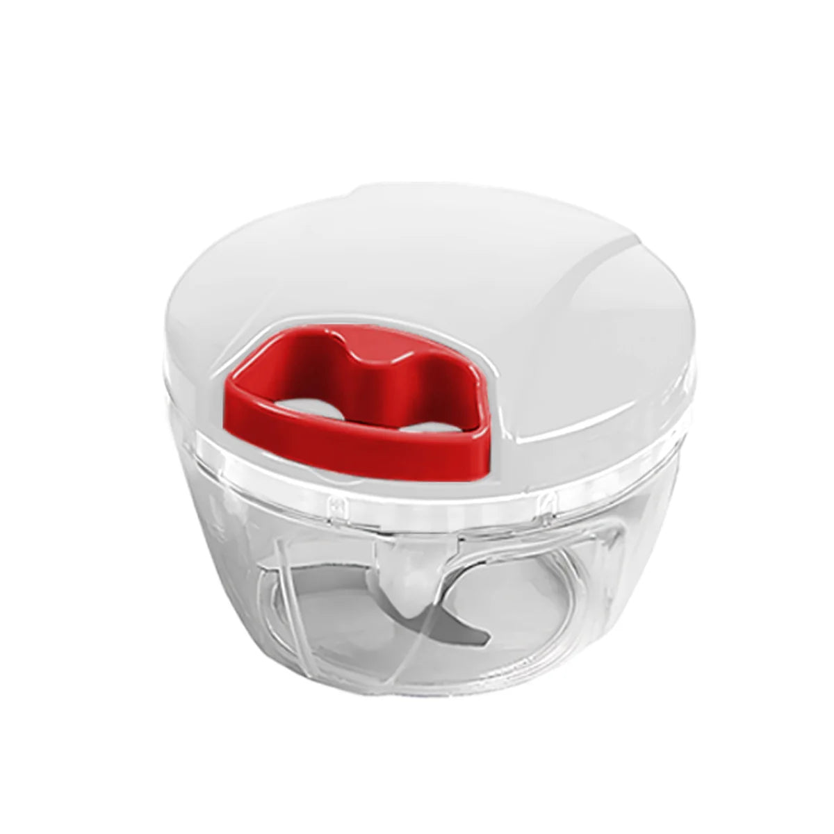 Manual Food Chopper with Pull String Mechanism - 600/1000ml Vegetable, Onion, Garlic, Fruit, Herb, and Nut Cutter for Kitchen Use